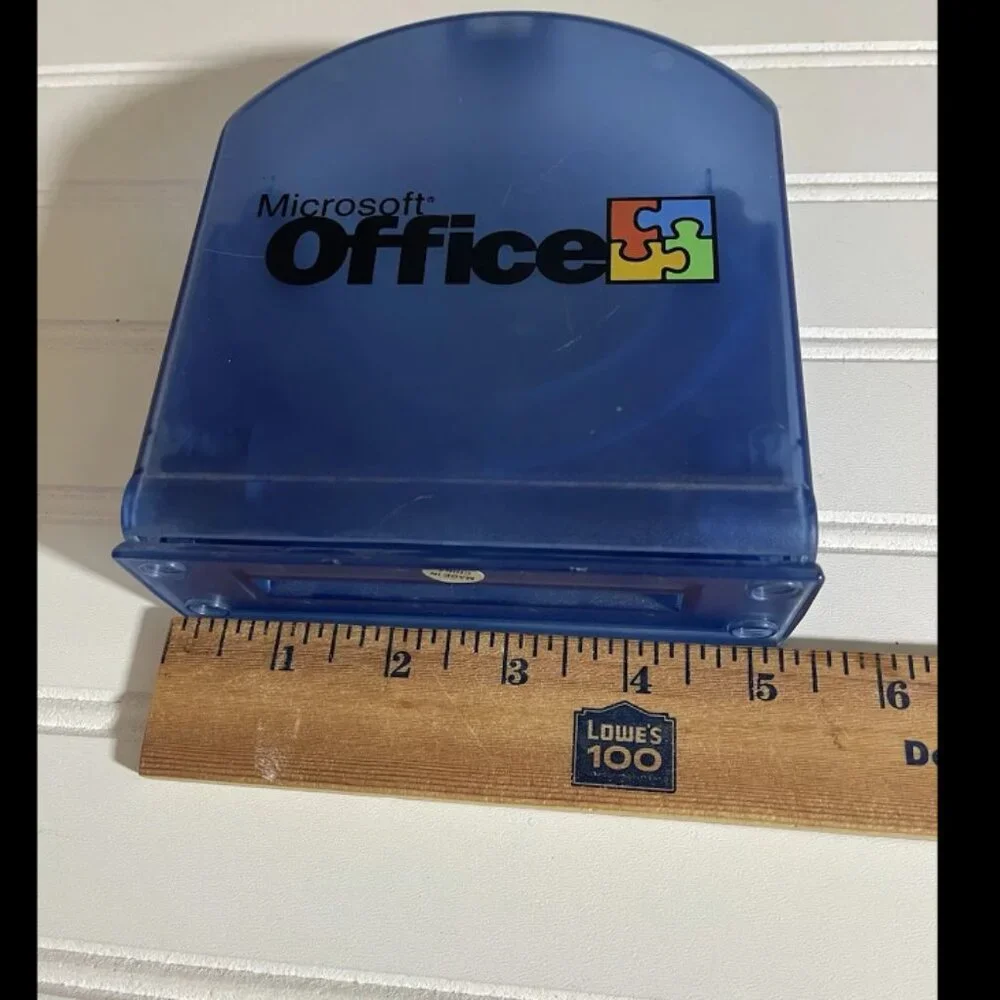 Vintage Microsoft Office CD DVD Case for Car Travel Office Portable Organizer